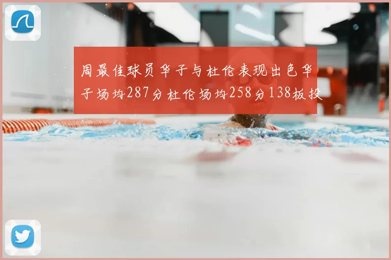 周最佳球员华子与杜伦表现出色华子场均287分杜伦场均258分138板投篮命中率高达639