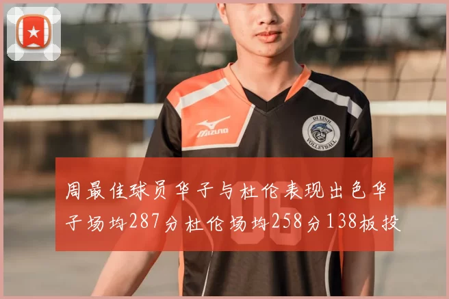 周最佳球员华子与杜伦表现出色华子场均287分杜伦场均258分138板投篮命中率高达639